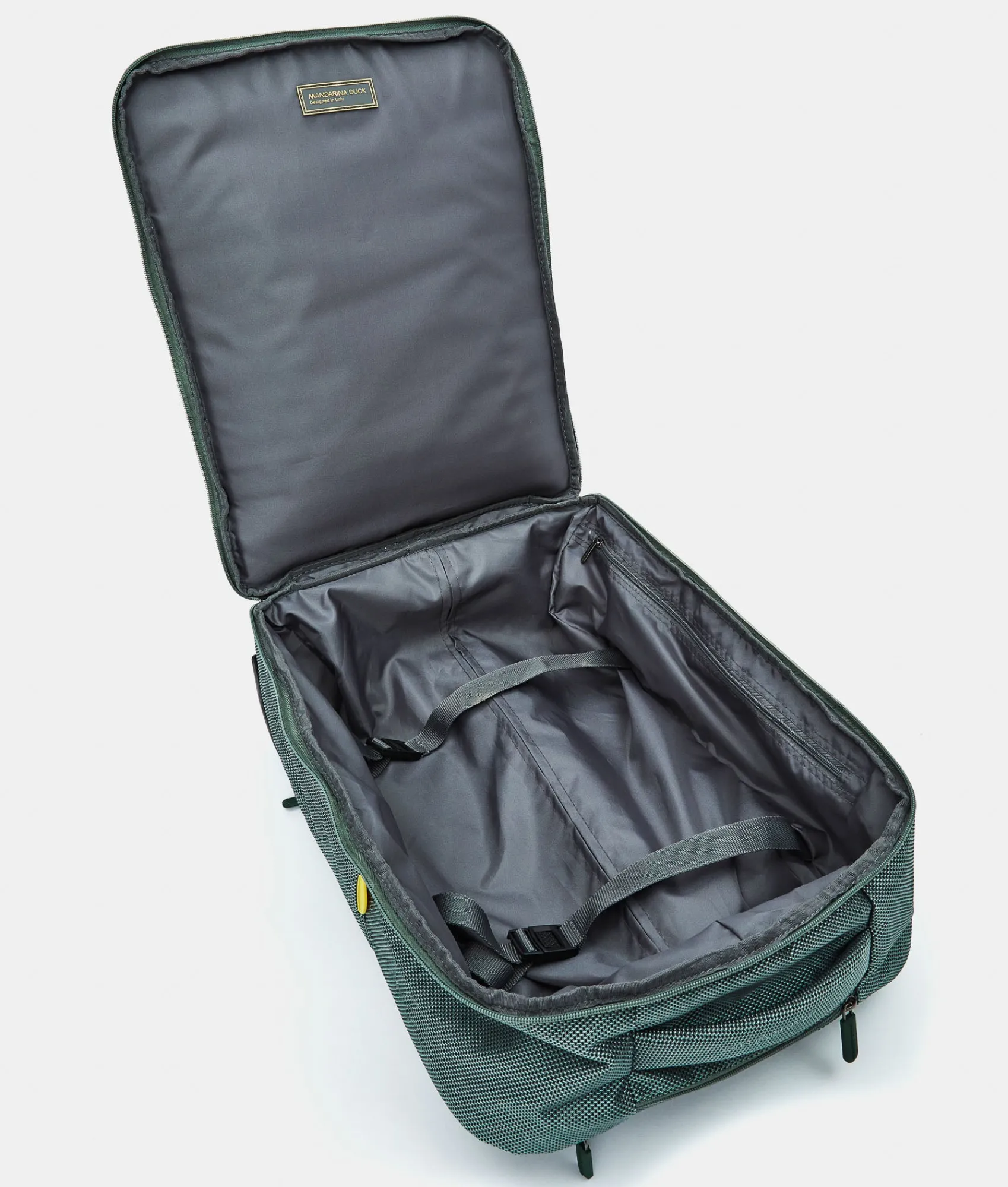 Outlet Mandarina Duck ZEPHYR Soft Trolley Backpack (2 Wheels) | cm 54 X 37 X 20 IcebergGreen