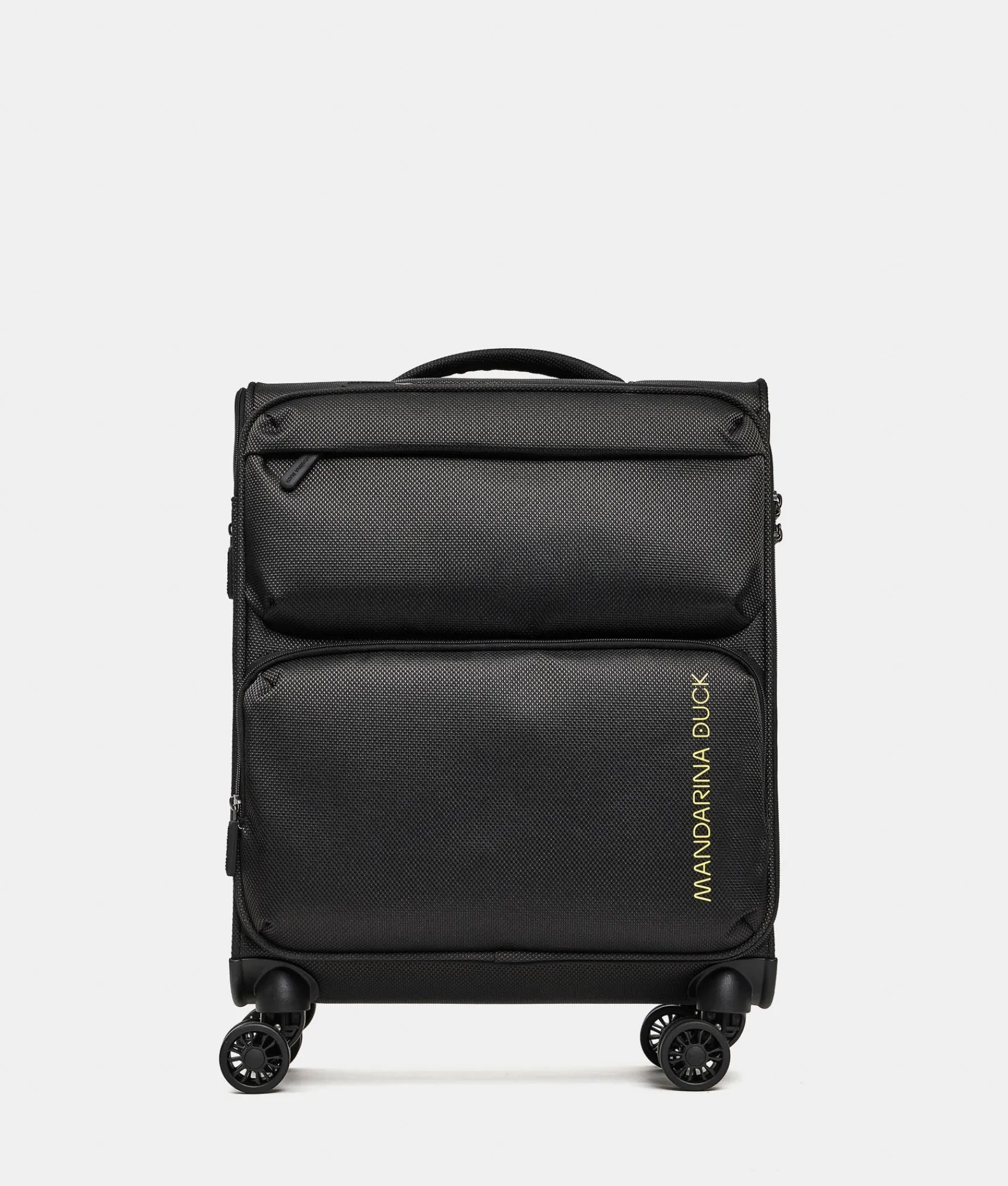 Fashion Mandarina Duck ZEPHYR Soft Trolley Cabin (4 Wheels) | cm 55 X 40 X 20 Black