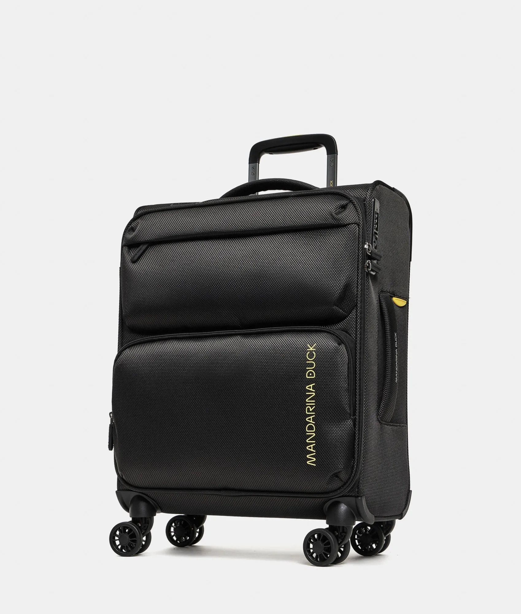 Fashion Mandarina Duck ZEPHYR Soft Trolley Cabin (4 Wheels) | cm 55 X 40 X 20 Black