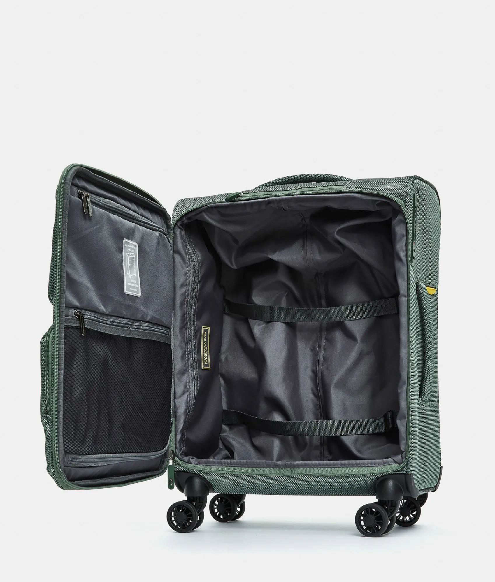 Sale Mandarina Duck ZEPHYR Soft Trolley Cabin (4 Wheels) | cm 55 X 40 X 20 IcebergGreen
