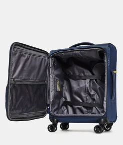 New Mandarina Duck ZEPHYR Soft Trolley Cabin (4 Wheels) | cm 55 X 40 X 20 DressBlue