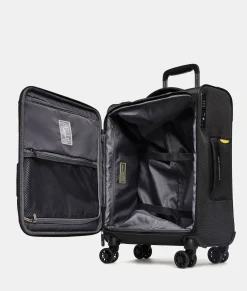 Fashion Mandarina Duck ZEPHYR Soft Trolley Cabin (4 Wheels) | cm 55 X 40 X 20 Black